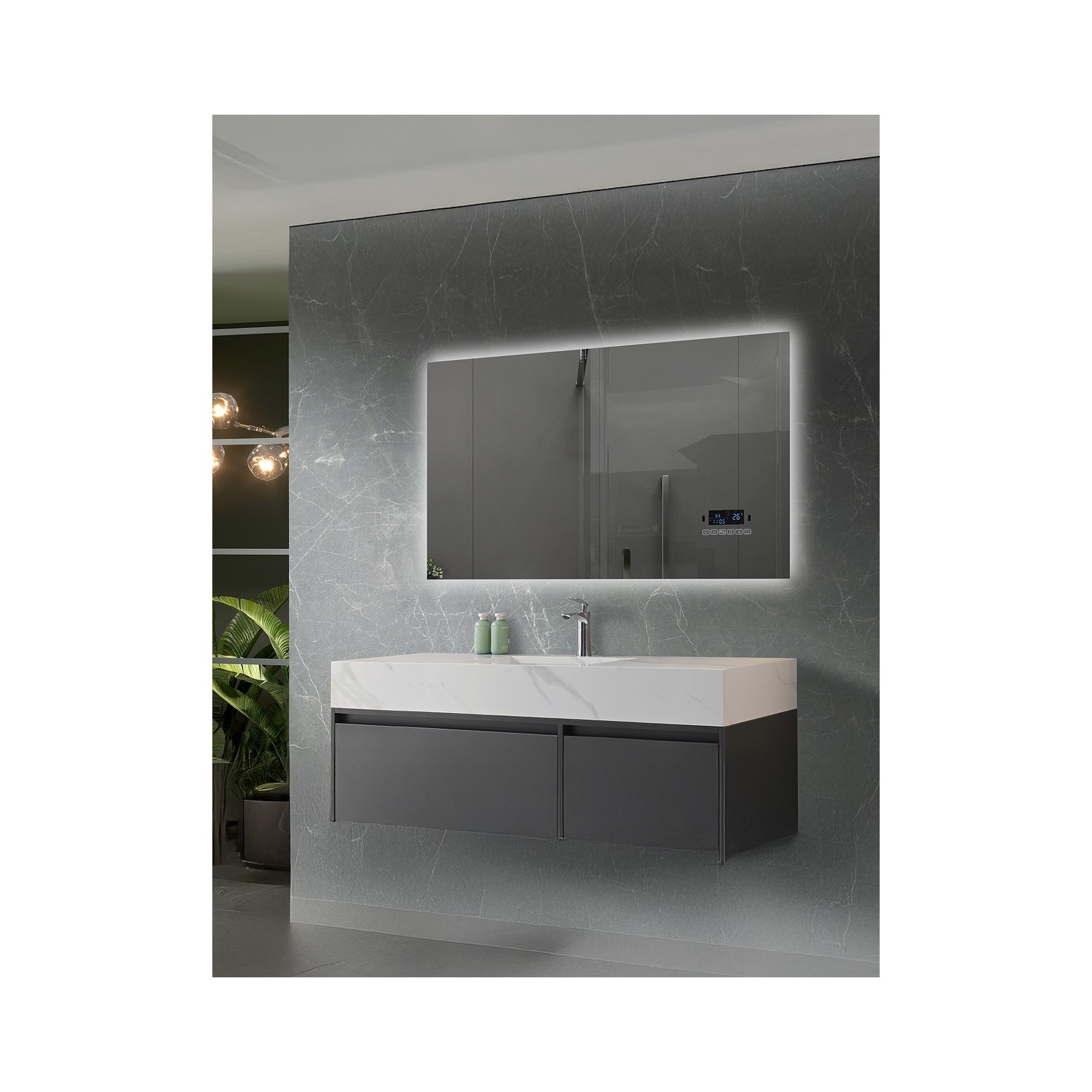 ΚΑΘΡΕΦΤΗΣ LED ΜΕ BLUETOOTH [GLIMM-02]